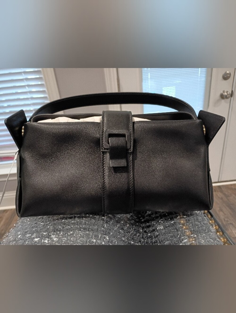 Proenza Schouler Black Leather Park Shoulder Bag New $1590